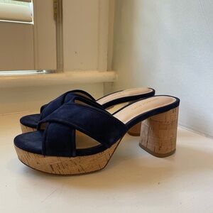 Veronica Beard Dory Block-Heal Sandals Size 6M           Brand New! Never Worn